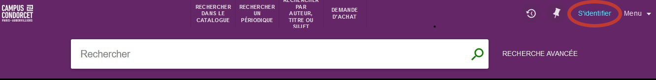 Comment réserver un document sur le catalogue du GED - étape 1